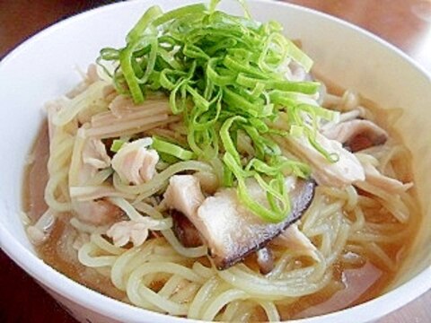 ささみときのこの味噌ラーメン